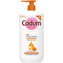 Crème lavante CADUM surgras Miel de fleur en flacon pompe 1L