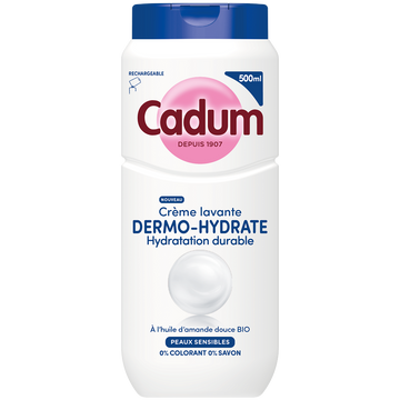 Crème lavante CADUM Dermo-hydrate en flacon 500mL