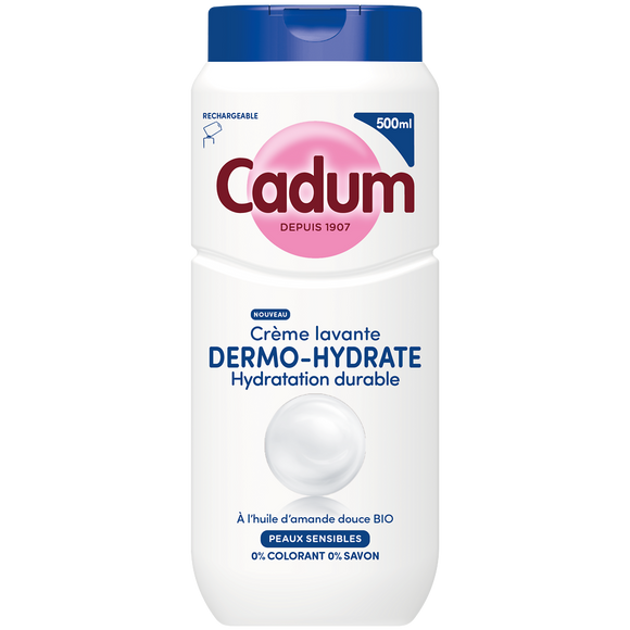 Crème lavante CADUM Dermo-hydrate en flacon 500mL