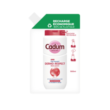 Éco-recharge gel lavant CADUM Dermo-respect sans savon 500mL