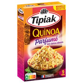 Quinoa parfumé aux épices douces sachets doseurs TIPIAK - 4x60g