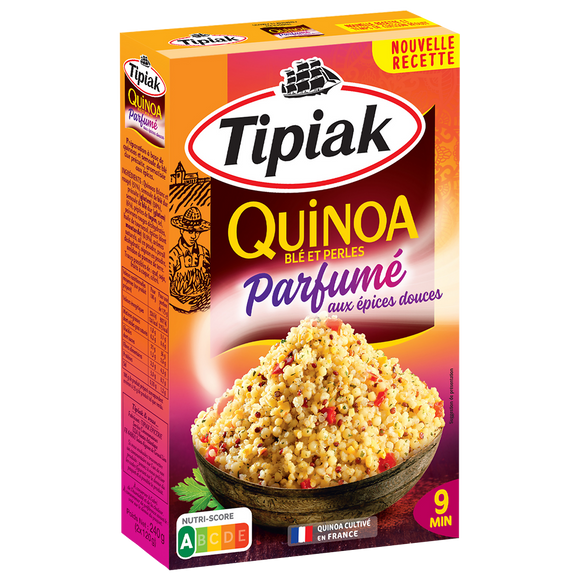 Quinoa parfumé aux épices douces sachets doseurs TIPIAK - 4x60g