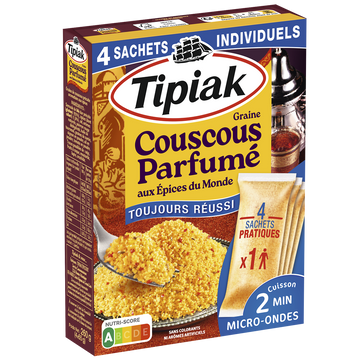 Couscous parfumé TIPIAK sachet 4x65g