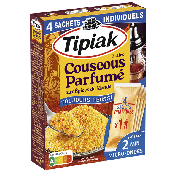 Couscous parfumé TIPIAK sachet 4x65g