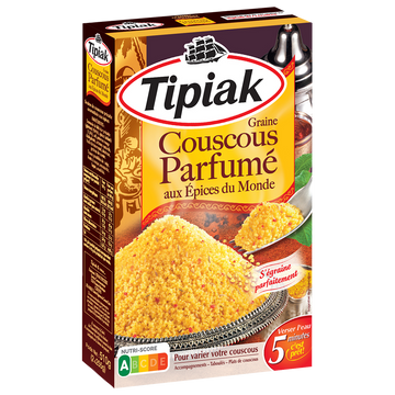 Couscous parfumé aux épices du monde TIPIAK - 2x255g