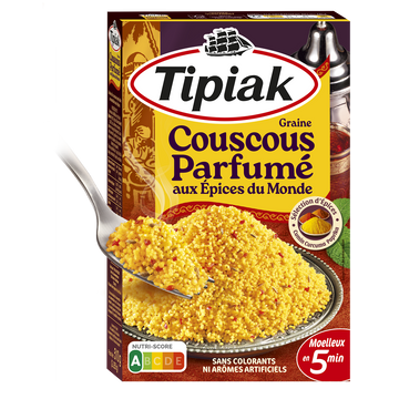 Couscous parfumé aux épices du monde TIPIAK - 2x255g