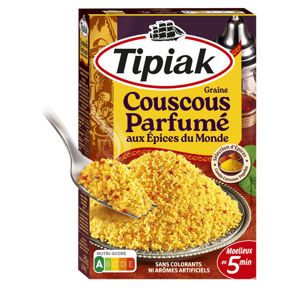 Couscous parfumé aux épices du monde TIPIAK - 2x255g