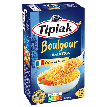 Boulgour Tradition France sans résidus de pesticides TIPIAK - 450g