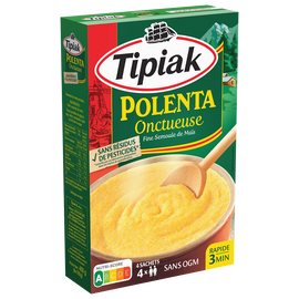 Polenta Onctueuse sans résidus de pesticides TIPIAK - 4x100g