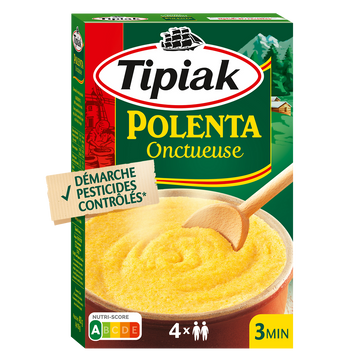 Polenta Onctueuse sans résidus de pesticides TIPIAK - 4x100g