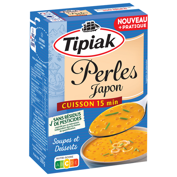 Perles du Japon sans résidus de pesticides cuisson 15mn TIPIAK 350g