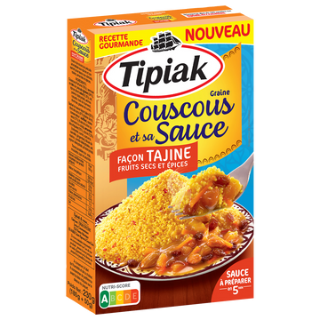 Couscous et sa sauce façon tajine TIPIAK - 230g