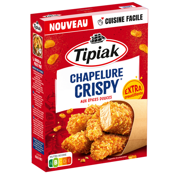 Chapelure crispy aux épices douces TIPIAK, boîte 200g