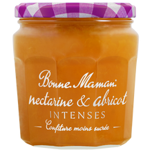 Confiture nectarine & abricot intenses BONNE MAMAN, 335g