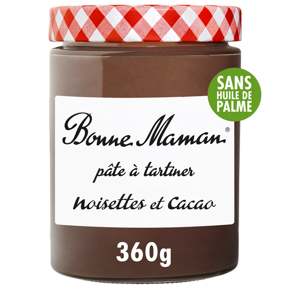 Pâte à tartiner noisette cacao BONNE MAMAN 360g