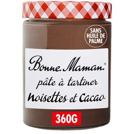 Pâte à tartiner noisette cacao BONNE MAMAN 360g