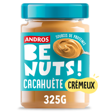 Pâte à tartiner be nuts! cacahuète crémeux ANDROS, pot 325g