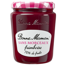 Confiture sans morceaux framboise BONNE MAMAN, bocal 310g