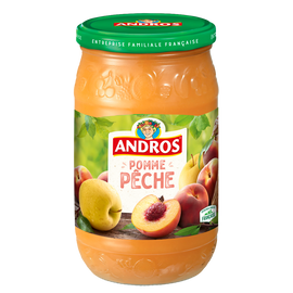 Compote pomme pêche ANDROS, 730g