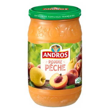 Compote pomme pêche ANDROS, 730g