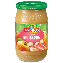 Dessert pomme rhubarbe ANDROS, bocal 750g