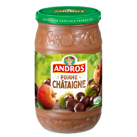 Dessert fruitier pomme/châtaigne ANDROS, bocal de 785g