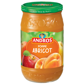 Dessert fruitier pomme/abricot ANDROS, bocal de 750g