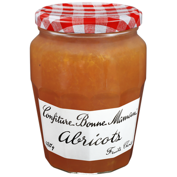 Confiture d'abricots BONNE MAMAN, pot familial de 680g