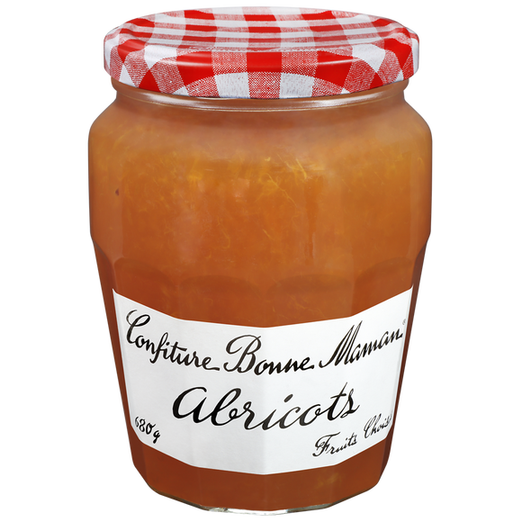 Confiture d'abricots BONNE MAMAN, pot familial de 680g