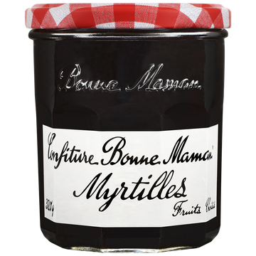 Confiture myrtilles BONNE MAMAN, bocal de 320g