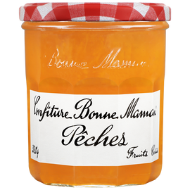 Confiture pêches BONNE MAMAN, bocal de 320g