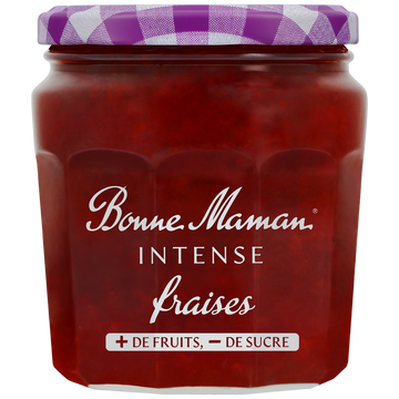 Confiture fraise intense BONNE MAMAN, 335g