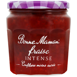 Confiture fraise intense BONNE MAMAN, 335g