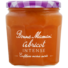 Confiture d'abricot intense BONNE MAMAN, 335g