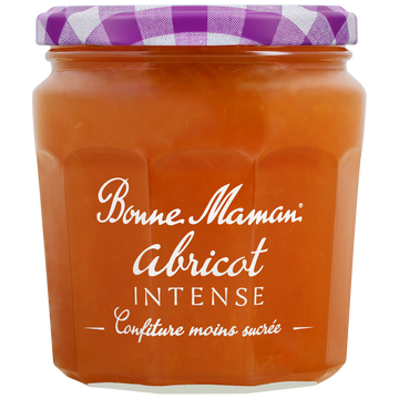 Confiture d'abricot intense BONNE MAMAN, 335g