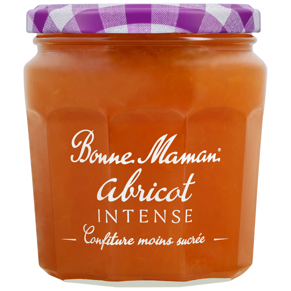 Confiture d'abricot intense BONNE MAMAN, 335g