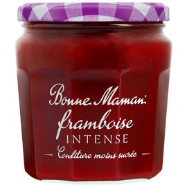 Confiture framboise intense BONNE MAMAN, 335g