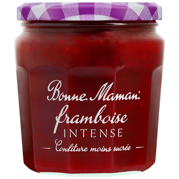 Confiture framboise intense BONNE MAMAN, 335g