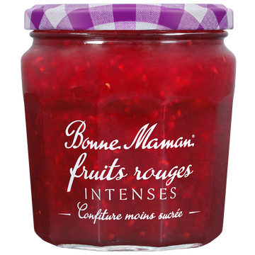 Confiture de fruits rouges intense BONNE MAMAN, 335g