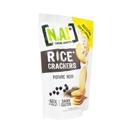 Crackers poivre noir N.A rice, 85g