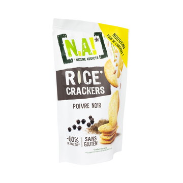 Crackers poivre noir N.A rice, 85g