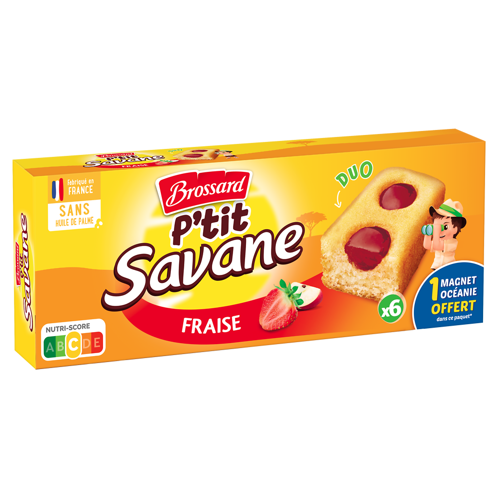 Gâteau duo Fraise PTIT SAVANE BROSSARD, 150g