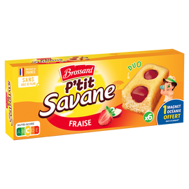 Gâteau duo Fraise PTIT SAVANE BROSSARD, 150g