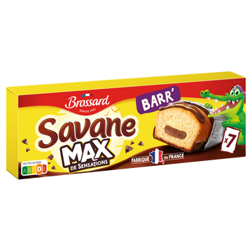Gâteau SAVANE Max Barr' Pocket BROSSARD, x7, 210g