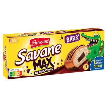 Gâteau SAVANE Max Barr' Pocket BROSSARD, x7, 210g