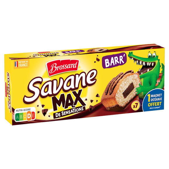 Gâteau SAVANE Max Barr' Pocket BROSSARD, x7, 210g