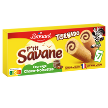 Génoises roulées avec un fourrage au chocolat et à la noisette BROSSARD 175g