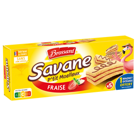 P'tit moelleux fraise SAVANE x5 135g