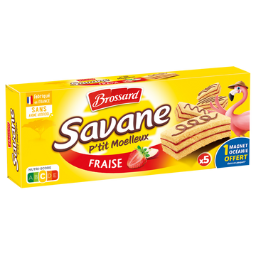 P'tit moelleux fraise SAVANE x5 135g