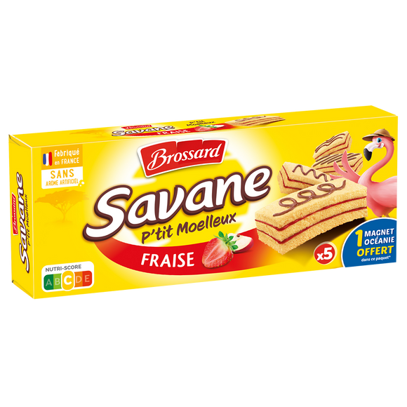 P'tit moelleux fraise SAVANE x5 135g